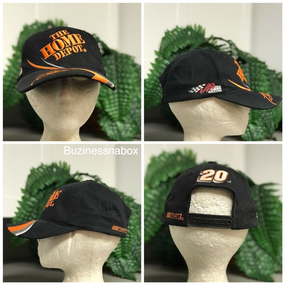 Vtg Tony Stewart Home Depot NASCAR Hat